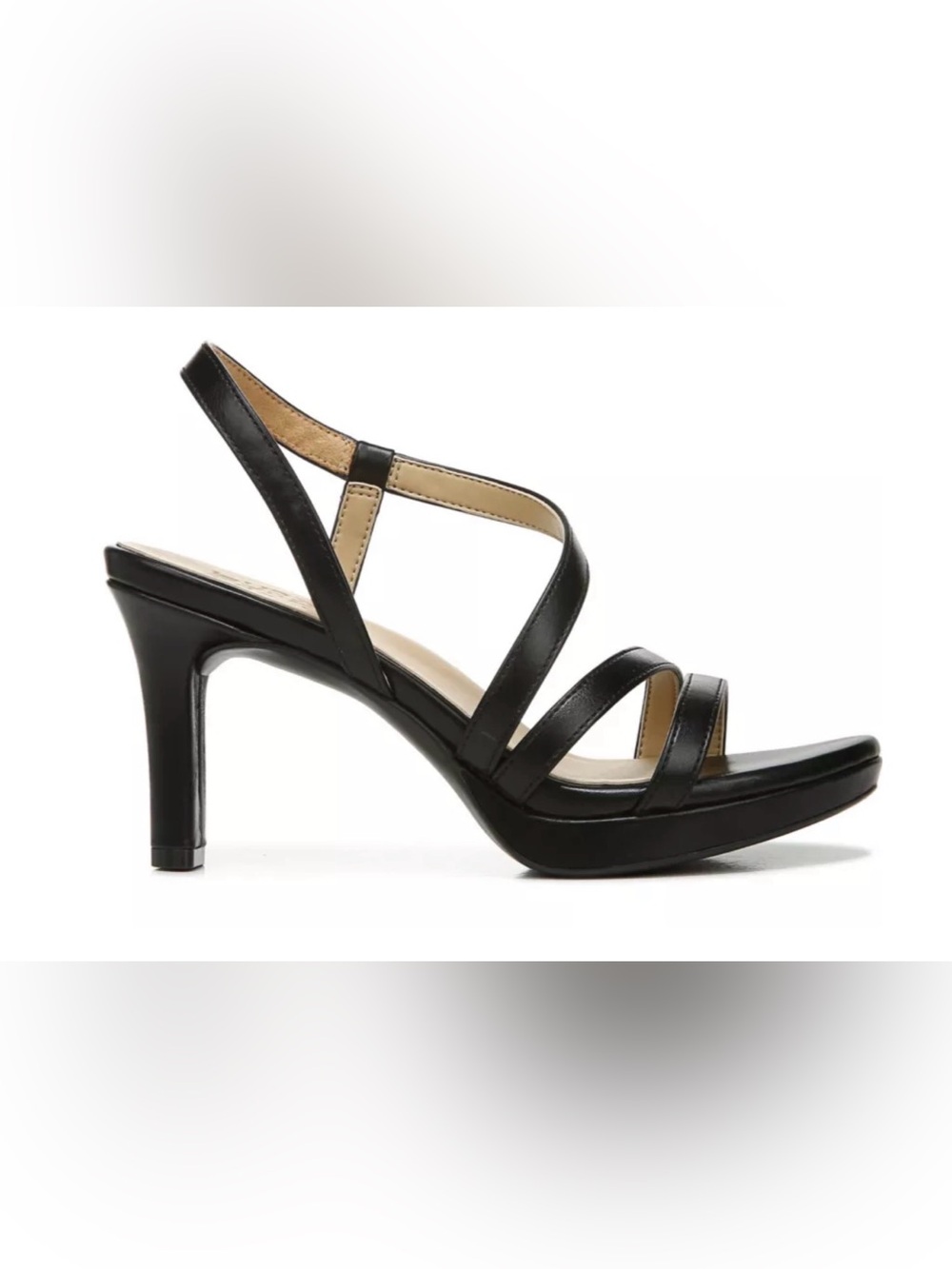 Naturalizer Black Strappy High Heel Sandals - Picture 7 of 8